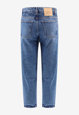 AMI PARIS Washed Straight-Leg Jeans Blue HTR103DE0031_480