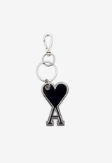 AMI PARIS Ami De Coeur Enamel Keyring Black UKR906363_001