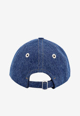 AMI PARIS Ami De Coeur Denim Cap Blue UCP006DE0031_480