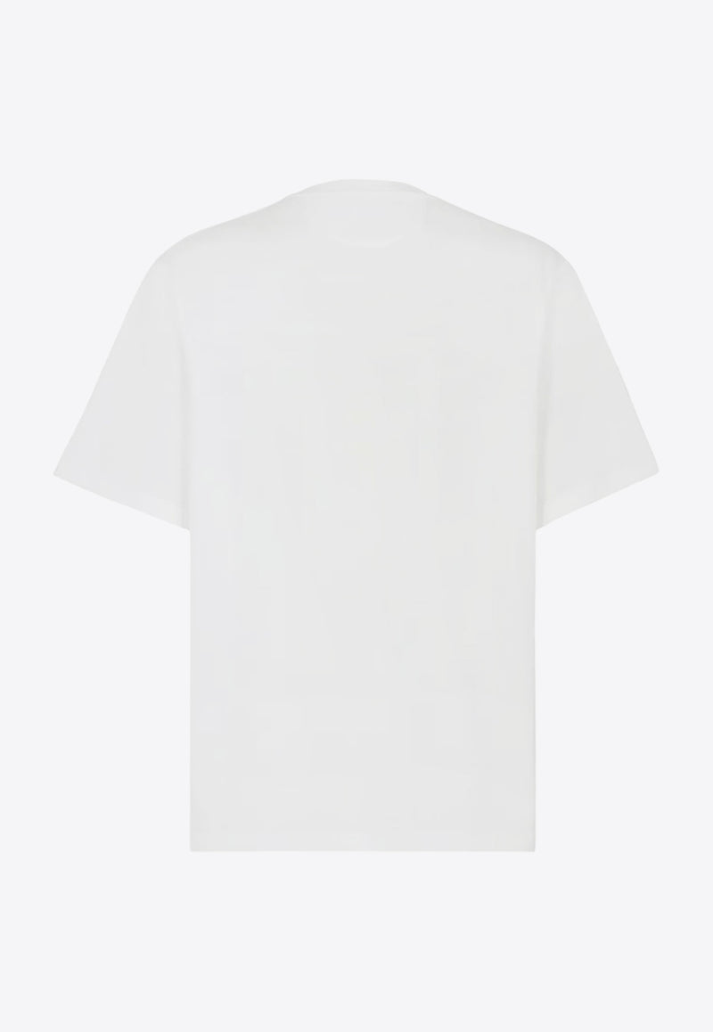 Fendi FF Jacquard T-shirt White FY1257APM4_F0QA0