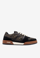 Fendi Match Low-Top Sneakers Brown 7E1688AQ6I_F1PXA