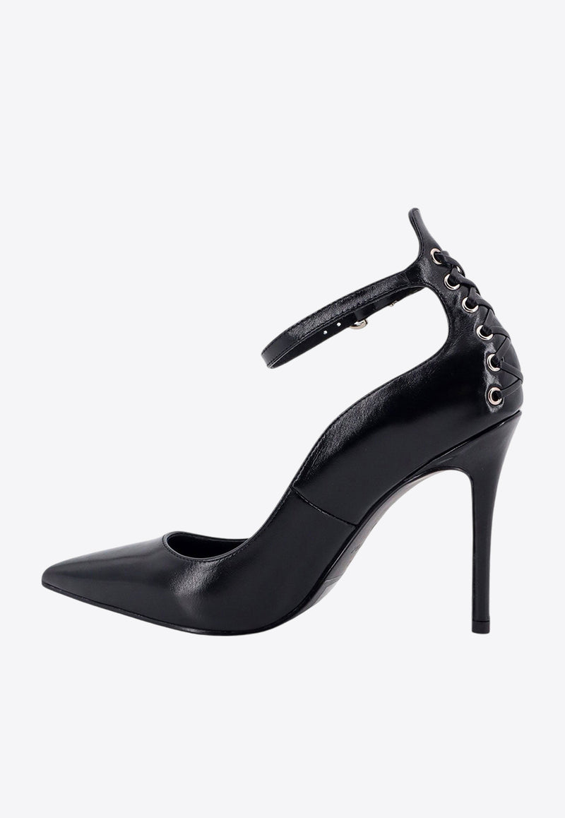 PINKO Juliette 95 Leather Pumps Black SD0117P043_Z99