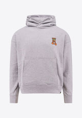 Barrow Signature Bear Hooded Sweatshirt Gray F4BWUAHS152_107