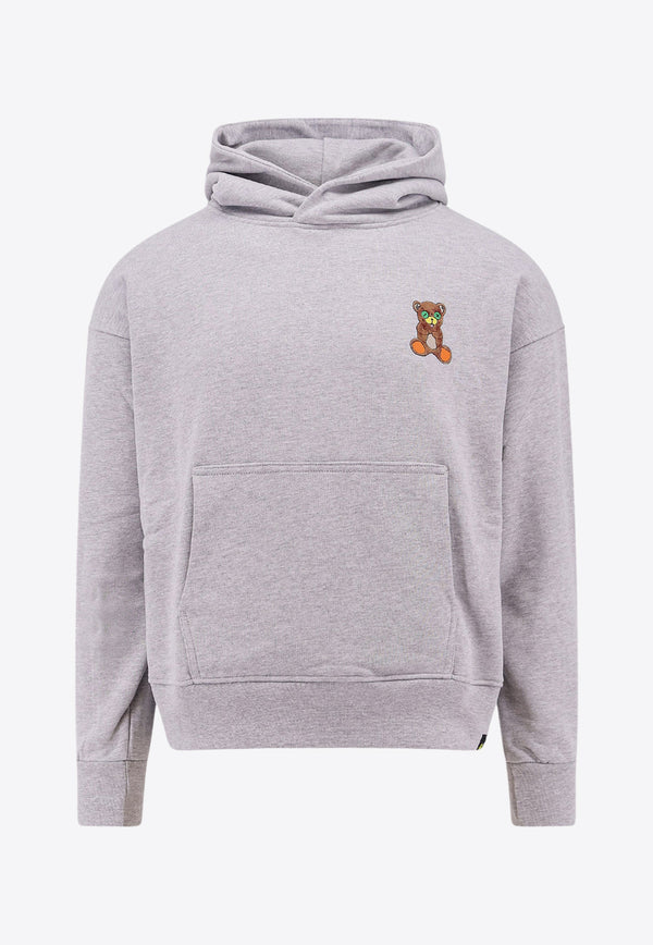 Barrow Signature Bear Hooded Sweatshirt Gray F4BWUAHS152_107