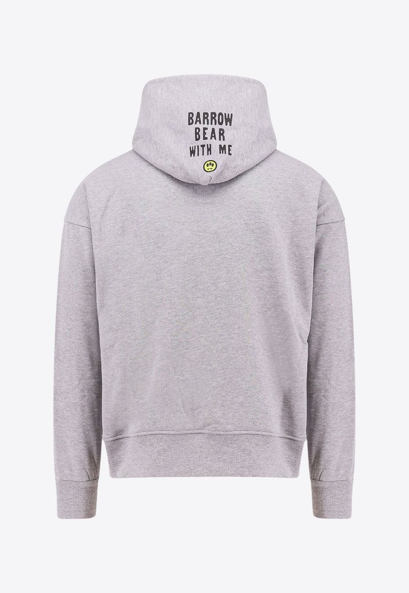 Barrow Signature Bear Hooded Sweatshirt Gray F4BWUAHS152_107