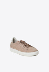 Brunello Cucinelli Suede Low-Top Sneakers Beige MZUDBTJ264_CES19