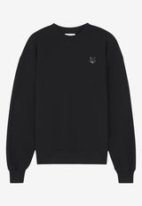 Maison Kitsuné Fox Head Patch Wool Sweater Black MW00315KM0307_P199