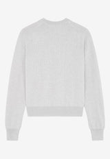 Maison Kitsuné Fox Head Patch Wool Sweater Gray MW00801KT1036_H120