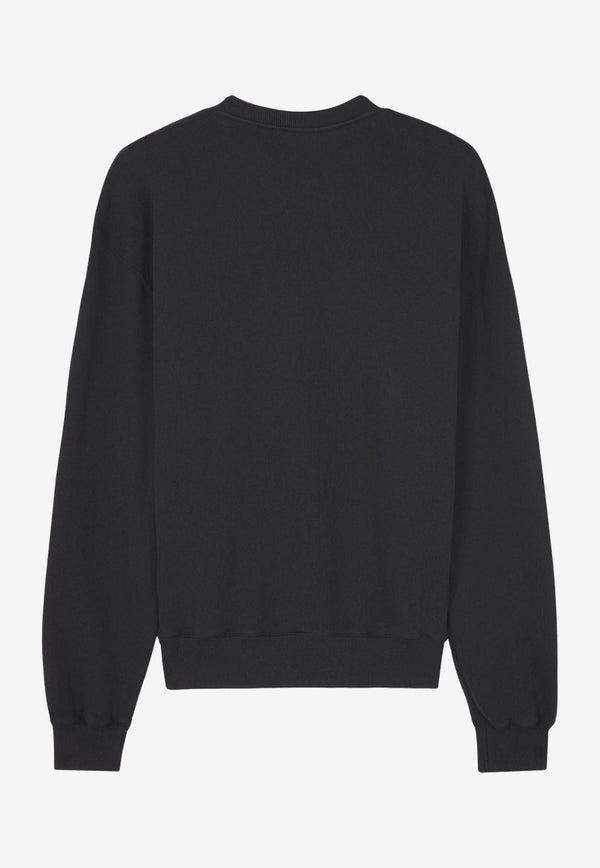 Maison Kitsuné Fox Head Patch Sweatshirt Black MM00316KM0307_P199