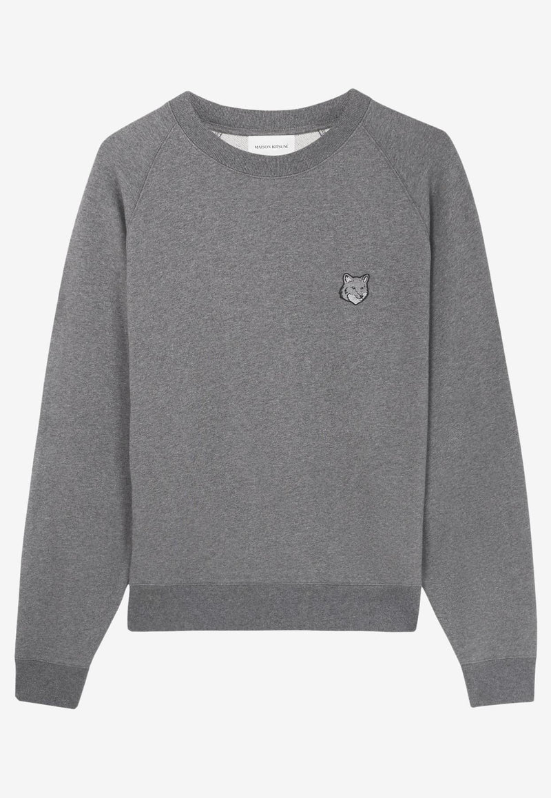 Maison Kitsuné Fox Head Patch Sweatshirt Gray MM00304KM0001_H170