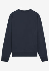 Maison Kitsuné Fox Head Patch Crewneck Sweatshirt Navy MM00304KM0001_P492