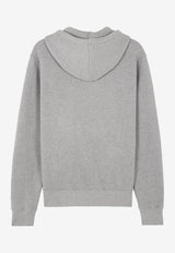 Maison Kitsuné Fox Head Patch Zip-Up Sweatshirt Gray MM00714KM0307_H131