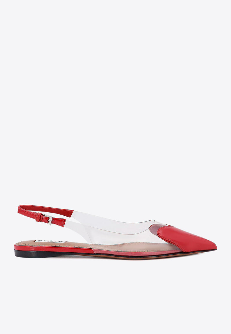 Alaïa Le Cœur Slingback Flats Red AA3E047CK150_331