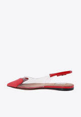 Alaïa Le Cœur Slingback Flats Red AA3E047CK150_331