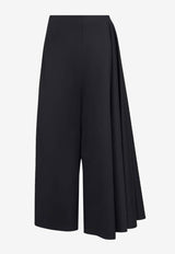 Alaïa Asymmetrical Wool Skirt Pants Black AA9P02526T615_995