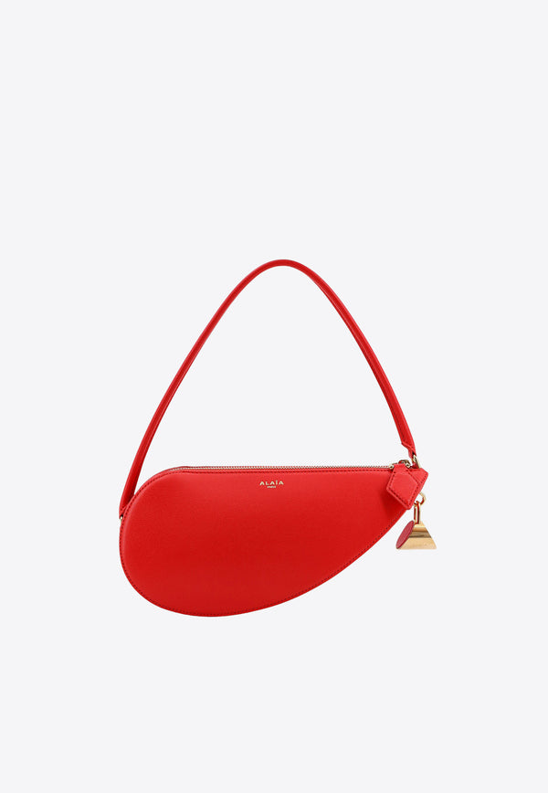 Alaïa Le Demi Coeur Leather Shoulder Bag Red AA1S03436CA212_385