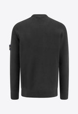 Stone Island Logo Patch Crewneck Sweater Black 8115508A3_A0029