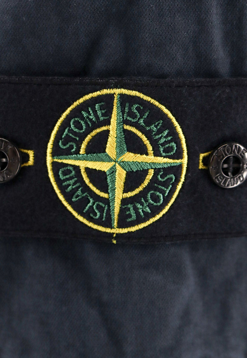 Stone Island Logo Patch Cargo Pants Blue 8115303L1_A0120