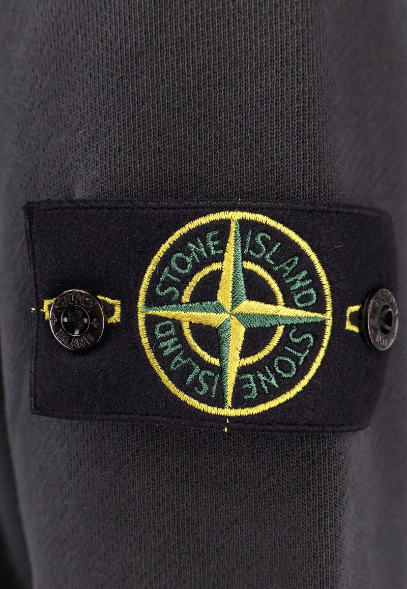 Stone Island Logo Patch Crewneck Sweatshirt Gray 811561241_V0162