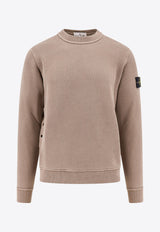 Stone Island Compass Badge Crewneck Sweatshirt Beige 811561241_V0175