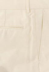 ZEGNA Straight-Leg Tailored Pants Cream 830F18A875PM12_105