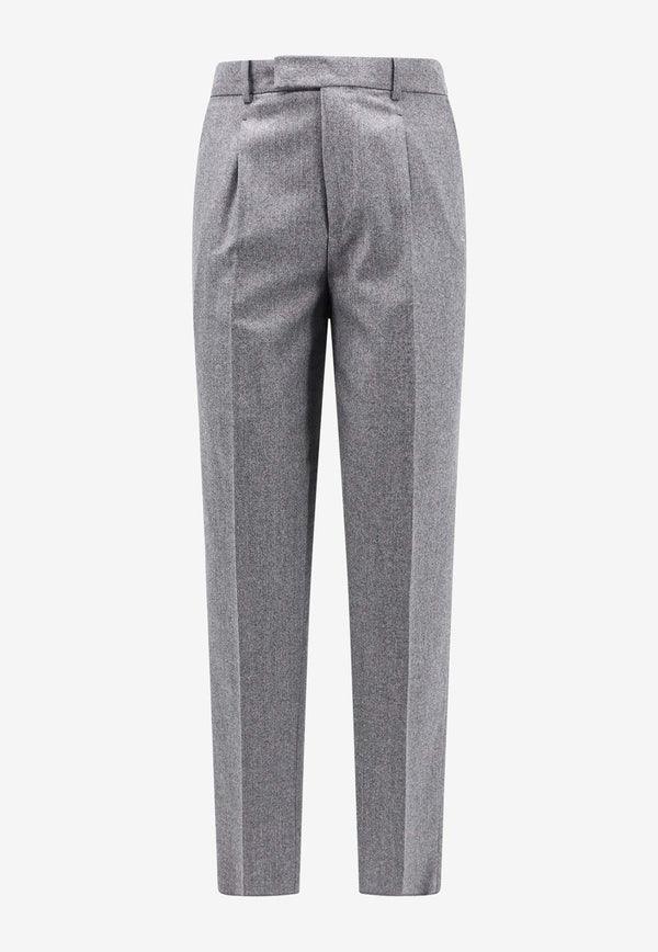 ZEGNA Straight-Leg Tailored Pants Gray 830F24A875PM12_032