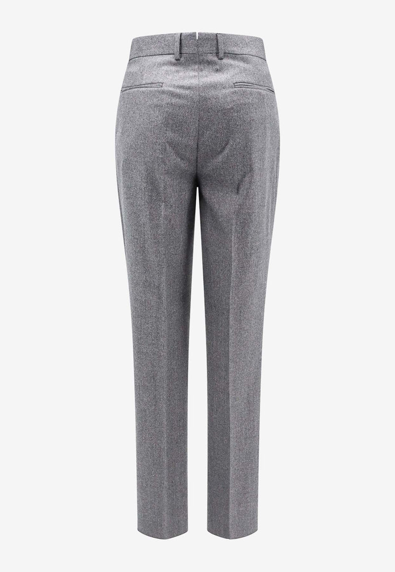 ZEGNA Straight-Leg Tailored Pants Gray 830F24A875PM12_032