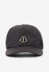 Moncler + Rick Owens Logo Patch Baseball Cap Black MU02D3B04_999