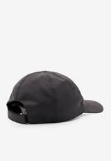 Moncler + Rick Owens Logo Patch Baseball Cap Black MU02D3B04_999