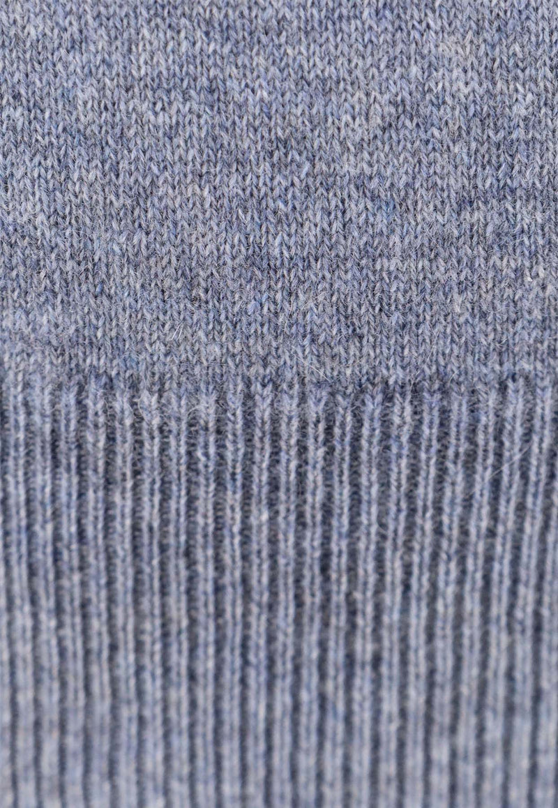 Brunello Cucinelli Cashmere Knit Crewneck Sweater Blue M2200100_CCT53