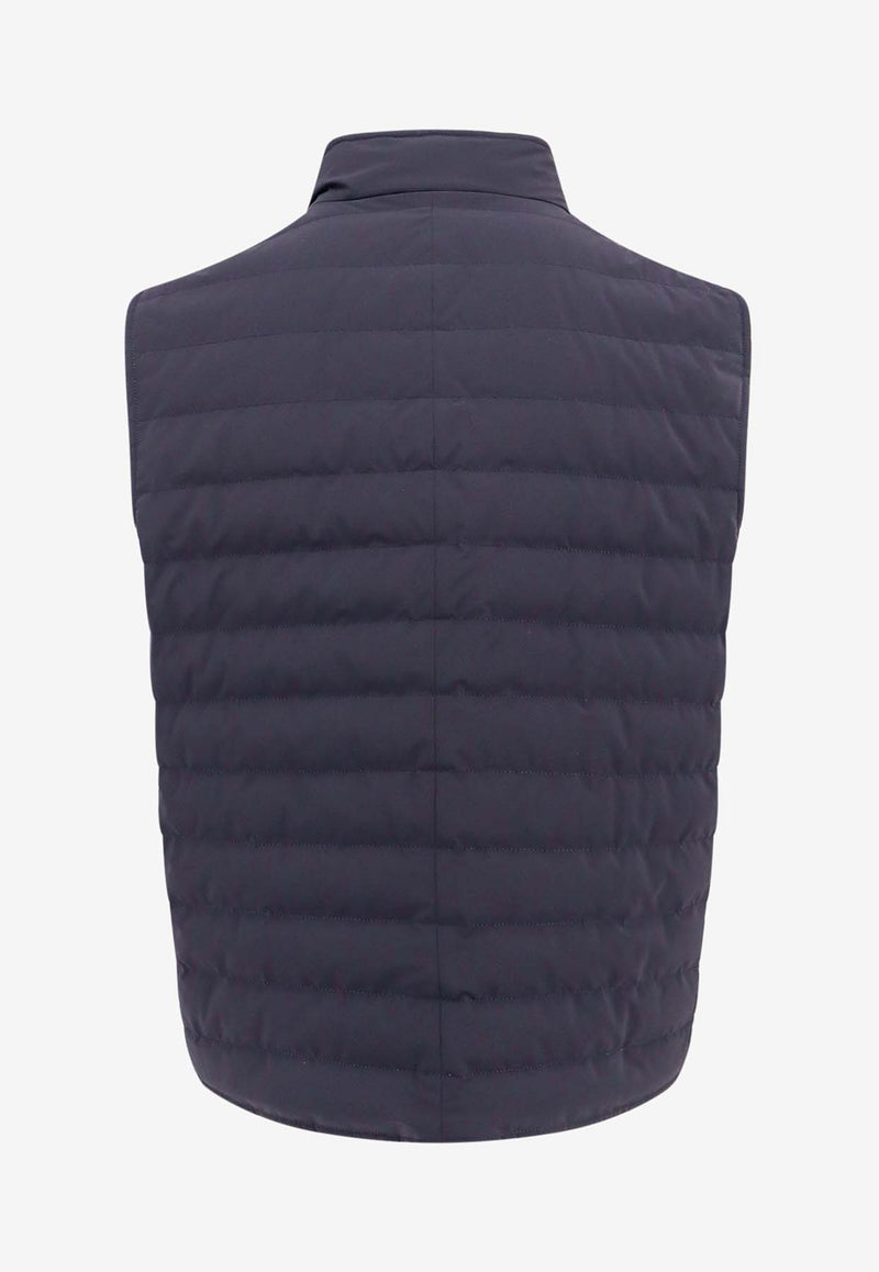 Brunello Cucinelli Padded Down Vest Blue MM4911711_CZV03