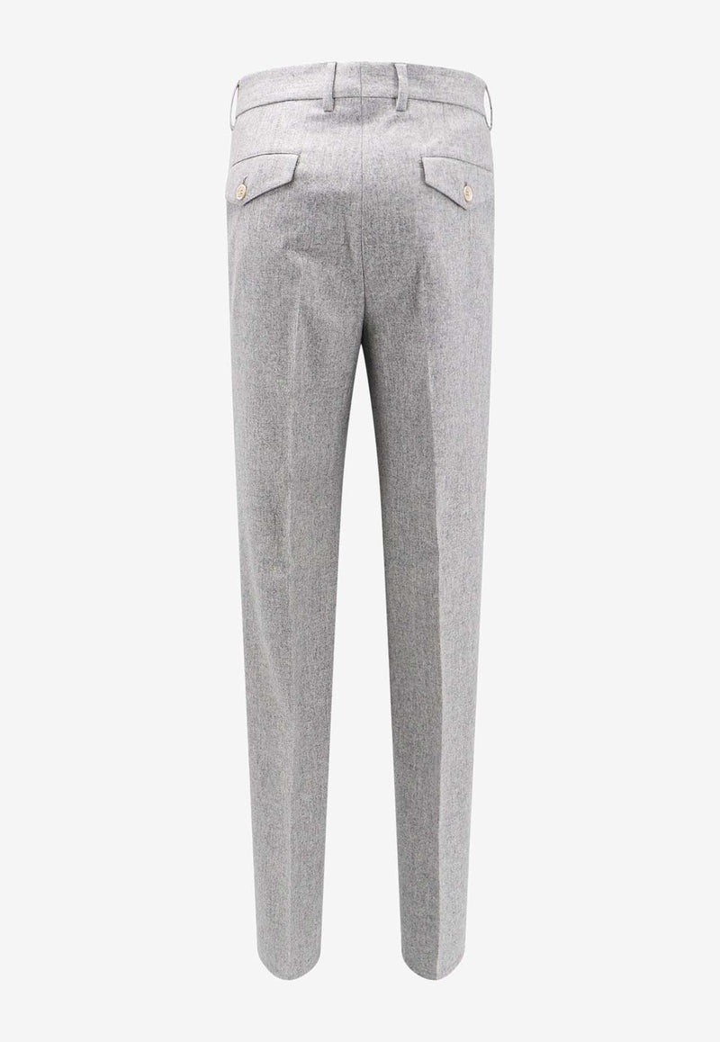 Brunello Cucinelli Tailored Wool Pants Gray M038PE1920_C511