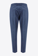 Brunello Cucinelli Straight-Leg Drawstring Pants Blue ME264E1710_C3301