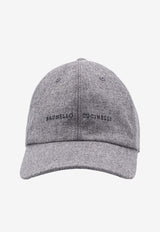 Brunello Cucinelli Logo Embroidered Baseball Cap Gray MR4369992_CAS10