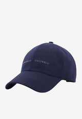 Brunello Cucinelli Logo Embroidered Baseball Cap Blue MR4369992_CXW63