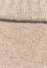 Brunello Cucinelli Cashmere Knit Sweater Beige M12723000_C077