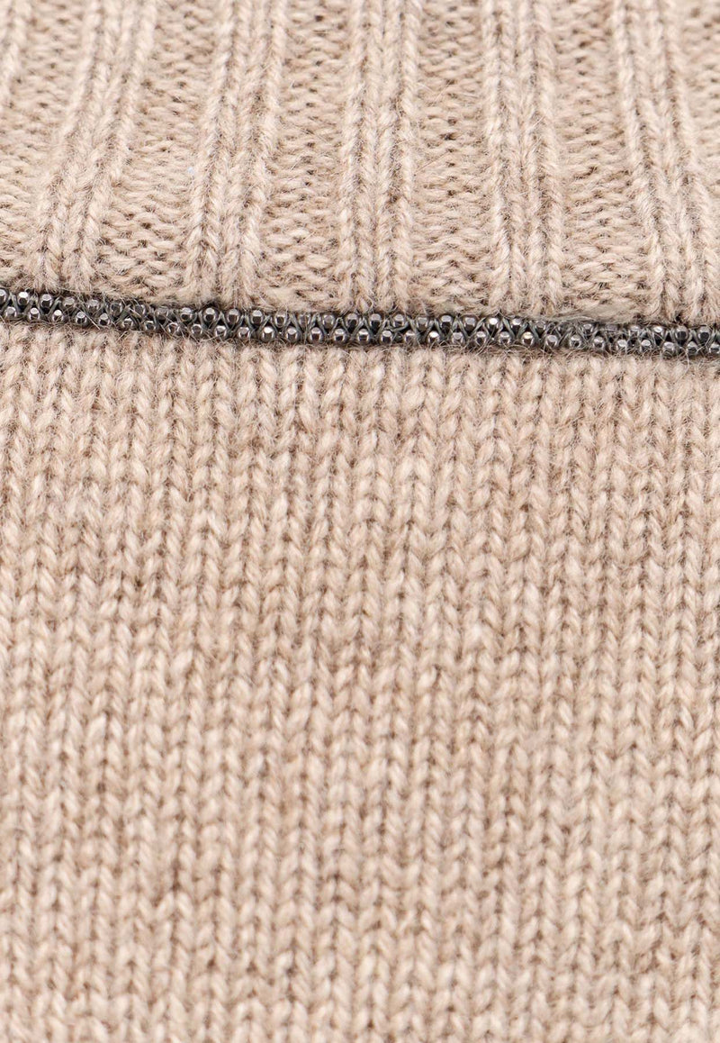 Brunello Cucinelli Cashmere Knit Sweater Beige M12723000_C077