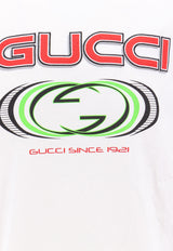 Gucci Logo Print Long-Sleeved T-shirt White 784364XJGRB_9074