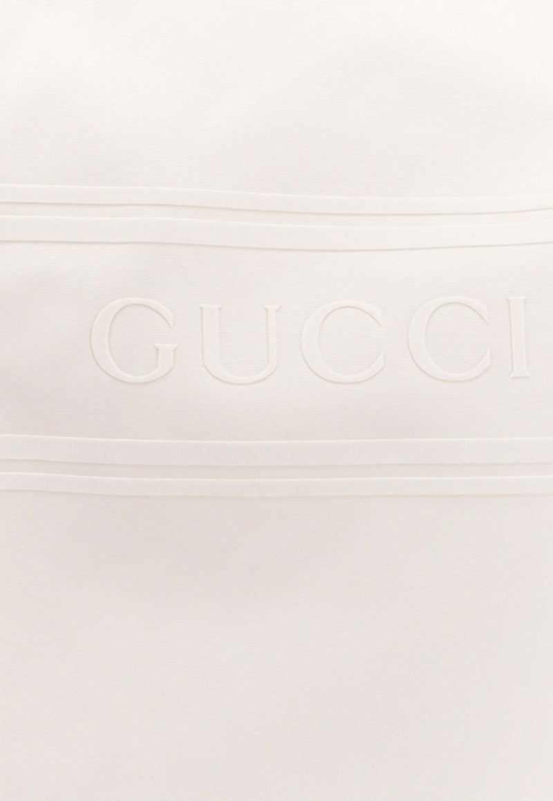 Gucci Long-Sleeved Logo Shirt White 784019ZAQQU_9000