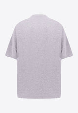 Gucci Web-Band Print Crewneck T-shirt Gray 784361XJGM9_1230