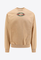 Gucci Interlocking G Crewneck Sweatshirt Beige 784413XJGP7_2293