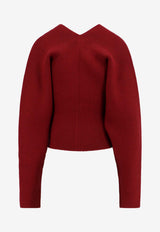 Philosophy Di Lorenzo Serafini V-neck Wool Sweater Red 09315703_0142