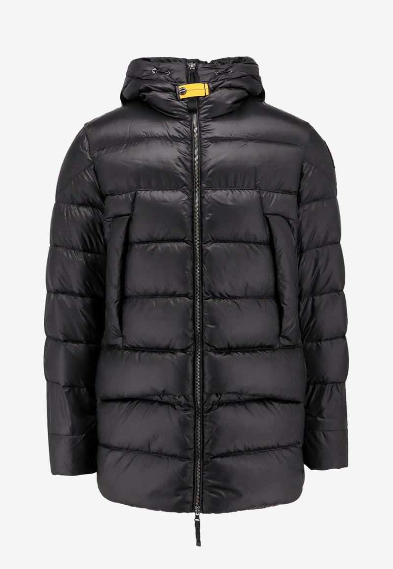 Parajumpers Rolph Logo Down Jacket Black PMPUSX04_541