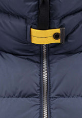 Parajumpers Zip-Up Long Down Jacket Blue PWPUTT33_316