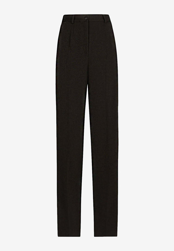 Dolce & Gabbana Straight-Leg Tailored Pants Black FTC8ZTFU21E_N0000