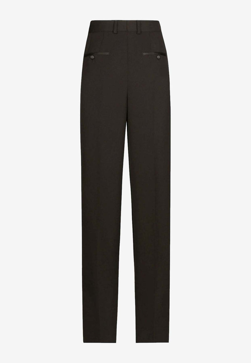 Dolce & Gabbana Straight-Leg Tailored Pants Black FTC8ZTFU21E_N0000