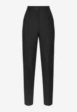 Dolce & Gabbana High-Waist Tailored Wool Pants Black FTAM0TFU21E_N0000