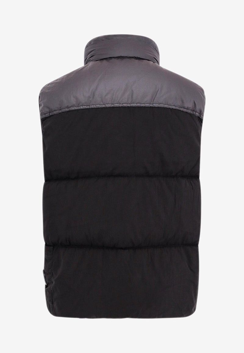 C.P. Company Eco-Chrome R Paneled Down Vest Black 17CMOW033A006369M_999