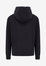 C.P. Company Lens Embellished Zip-Up Hoodie Black 17CMSS057A002246G_999