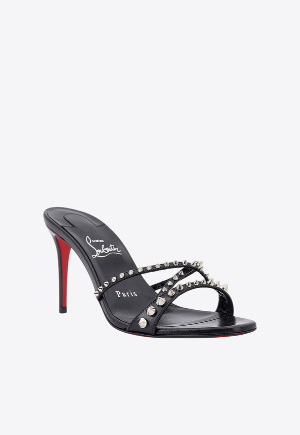 Christian Louboutin Tatoosh Spikes 85 Leather Sandals Black 3240181_B439